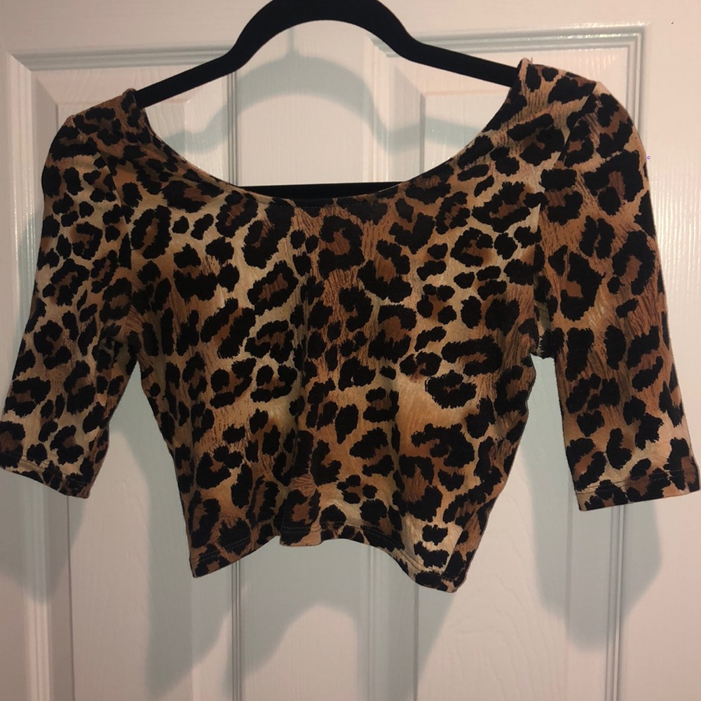 Leopard Print Crop Top